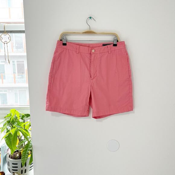 Vineyard Vines Salmon Pink Chino Shorts Size 32 - Picture 1 of 4